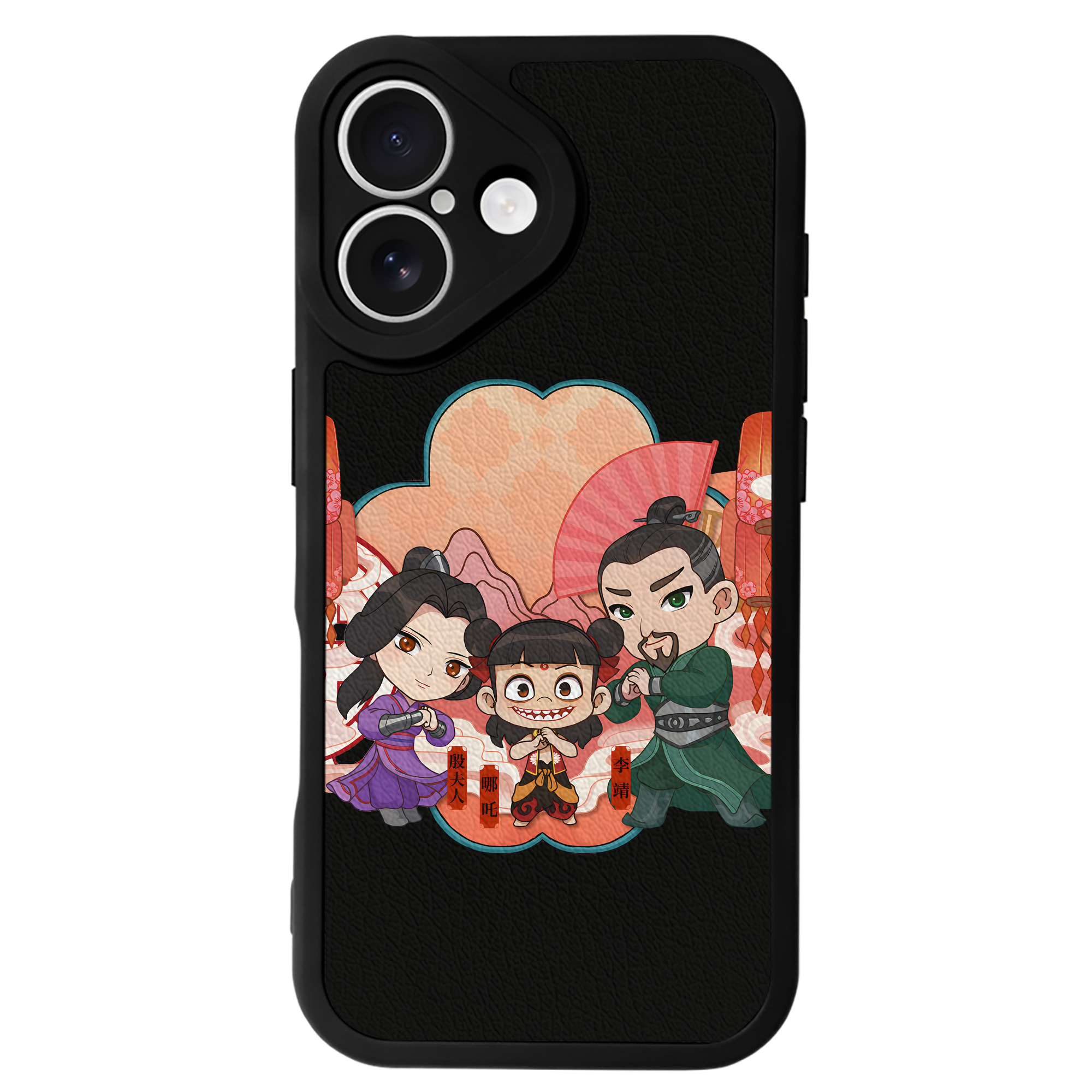 （画像用） Ne Zha 2 ナタ 魔童の大暴れ 【iPhone 16シリーズ対応】シリコンスマホケース（レザー調） 材質：シリコン